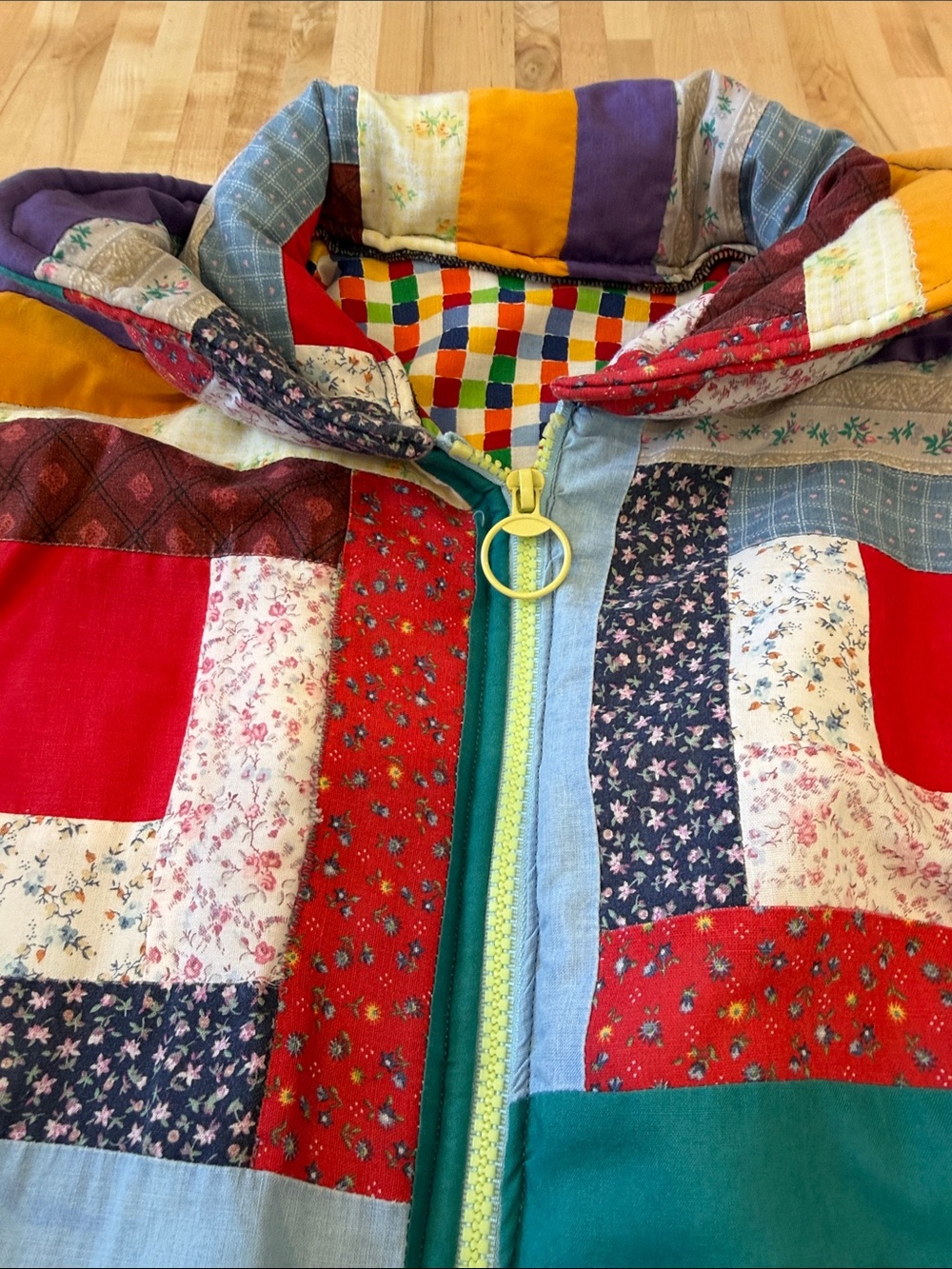 Patchwork Quilted Utility/Barn Jacket - Picture 2 of 9